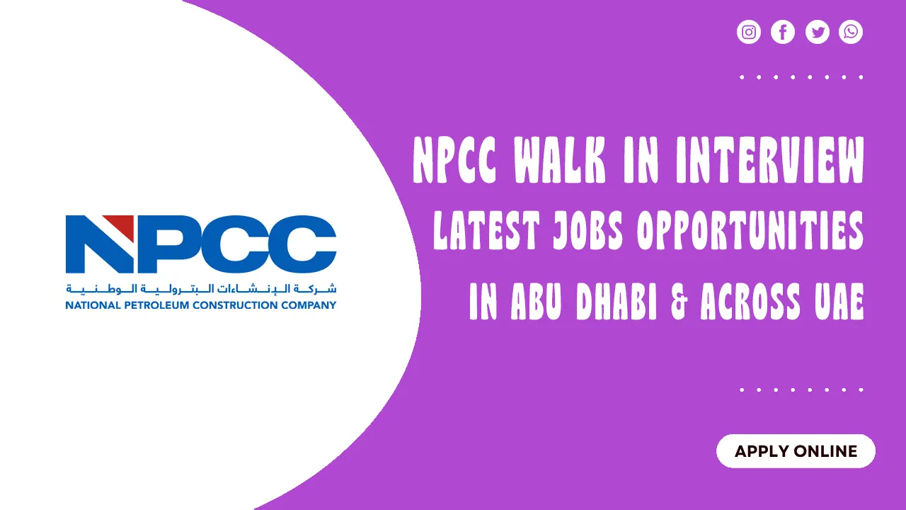 NPCC Walk in interview NPCC Walk in interview